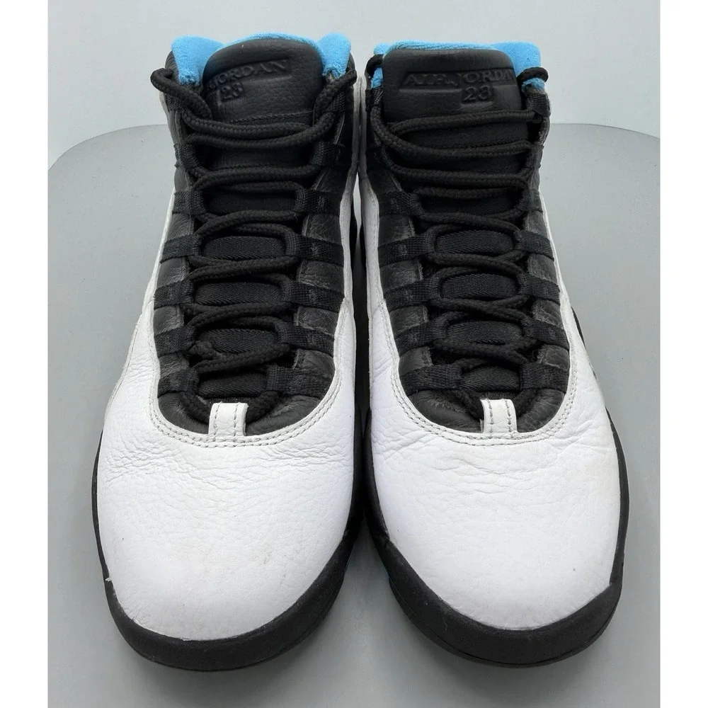 Air Jordan 10 Retro Powder Blue 2014 White/Black/Powder Blue 310805-106 Size 8.5